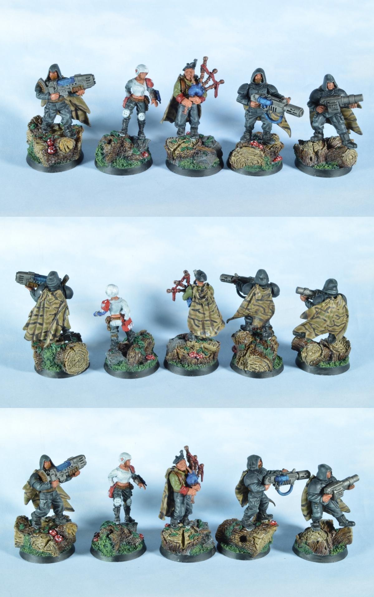 Conversion, Gaunts Ghosts, Imperial Guard, Wood Elves Tanith Gaunt's